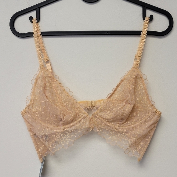 Free People Lucia Underwire Bra Wheat Sunset 32B - Picture 2 of 11